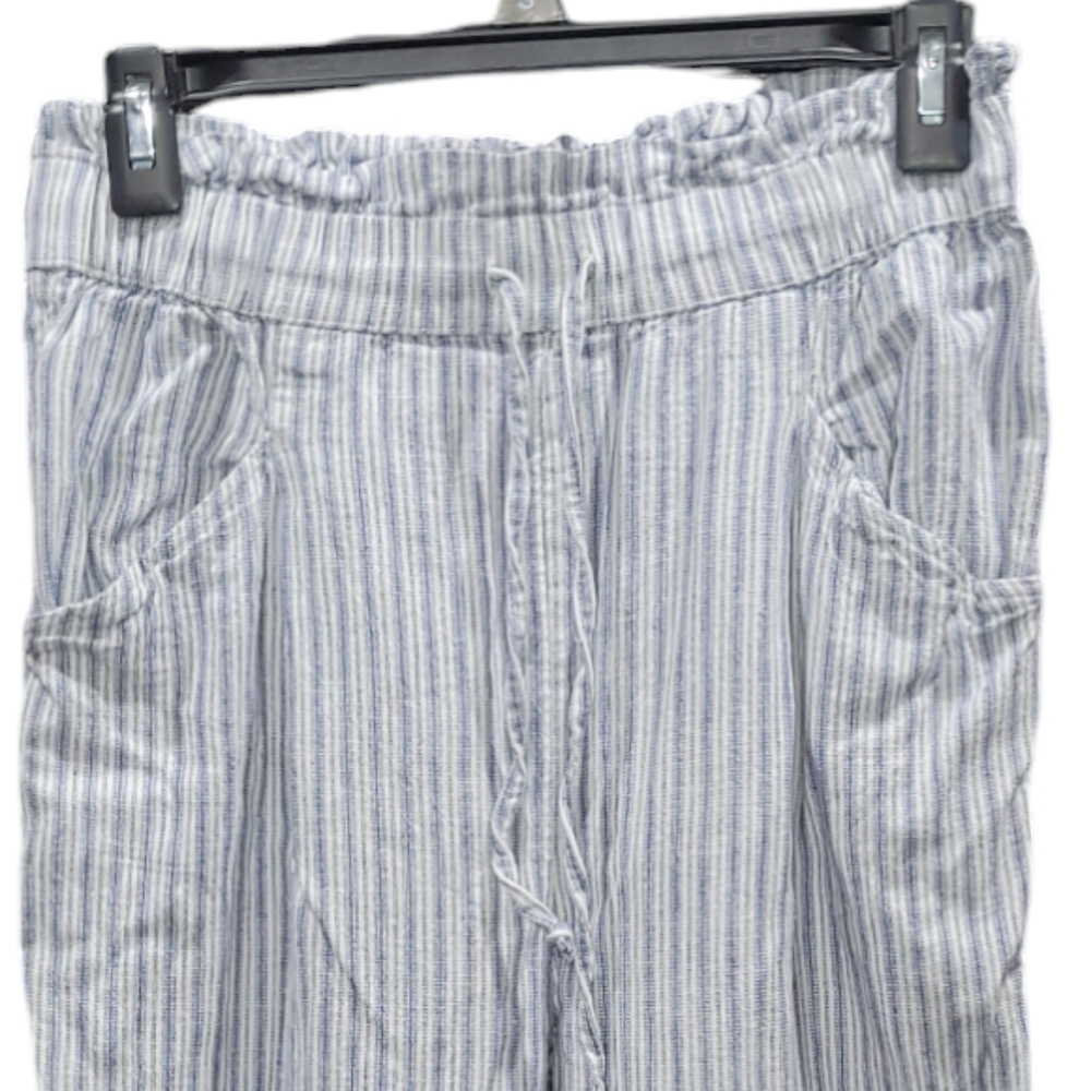 American Eagle striped paperbag waist pants Size M